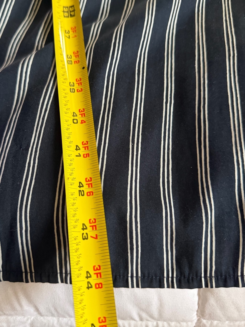 Navy V-Neck Sleeveless Striped Midi Dress - Picture 7 of 8